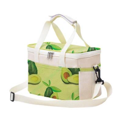 China Custom Large Insulated Logo Reusable Tote Food Delivery Shopping Cooler Bag for sale