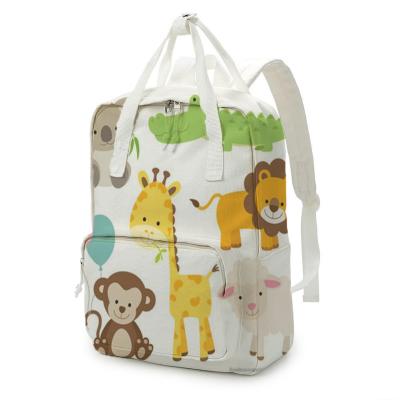 China Canvas Cartoon Children Bags Backpack Cute Cartoon School Bags Student Backpack for sale