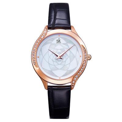 China PONEES 2021 Hot Selling Water Resistant Quartz Women Wristwatches Stainless Steel Case Ladies Watches With Diamond for sale