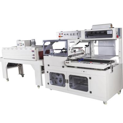 China Food Automatic L Type PE Film Sealing And Shrink Wrap Tunnel Packaging Machine for sale