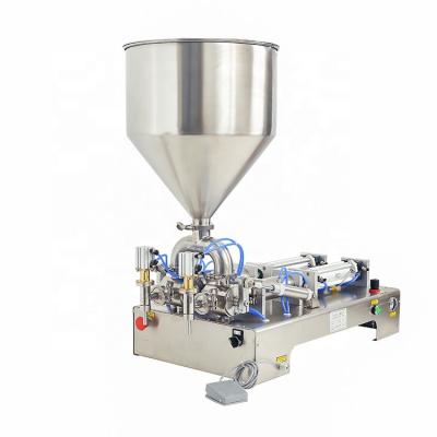 China Hotels 500-5000ml Large Double Spout Volume Sauce Butter Honey Piston Packing Filler Paste Filling Machine With CE Certificate for sale