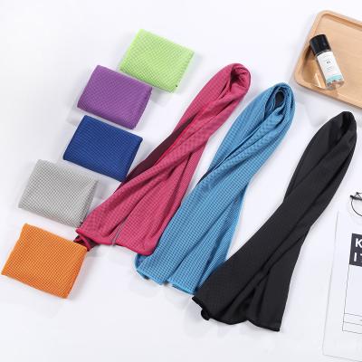 China Athletes Viable Custom Fresh Cool Instant Cool Neck Towel Microfiber Wrap Ice Neck Towel Neck Cooler Cooling Towel For Hot Weather for sale