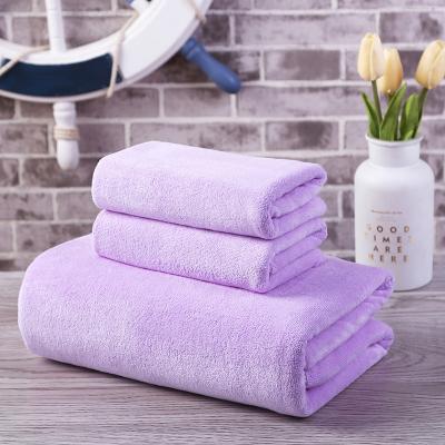 China Wholesale custom made microfiber cheap price hotel spa beauty salon bulk bath towel set high quality safe for kids custom70*140cm for sale