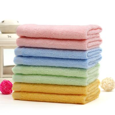 China Eco-friendly Bamboo Towel Loop Terry Towels Square Fiber Green Blue Green Washing Cleaning Cloth Yellow Pink Child Safe Cloth For Kids for sale