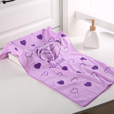 China Custom Made Absorbent Bathroom Hotel Travel Face Sports Towels Soft Bath Microfiber 35*75cm CustomTowel Wholesale Child Safe for sale