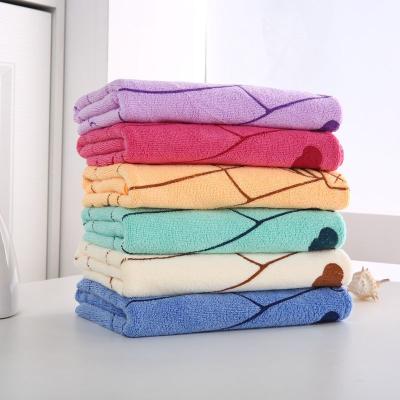 China Wholesale Custom Towel Safe For Children Microfiber 35*75cm Bath Towels Hotel Travel Face Towels Logo New Absorbent Soft Bathroom for sale