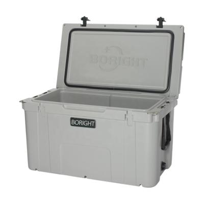 China Two Wheel Cooler Box 78QT Insulation Waterproof Large Size Refrigerated Ice Chest for sale