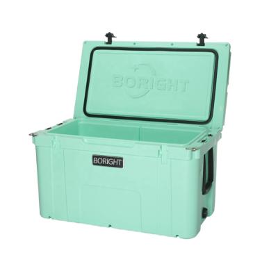 China Rotomold 78QT Waterproof Heavy Duty Custom Camping Cooler Box Plastic Insulated Large Box PU Insulation for sale