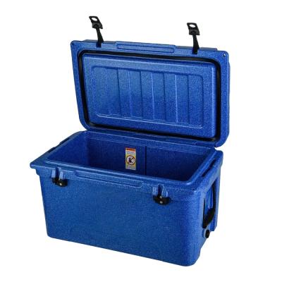 China Factory wholesale waterproof 65QT rotomolded coolers ice chest box for fishing LLDPE material for sale