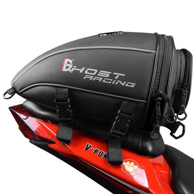 China Durable GHOST NEW RACING Style With Lock Backpack Riding Travel Motorcycle Rear Seat Tail Bag Motorcycle Anti-theft Package for sale