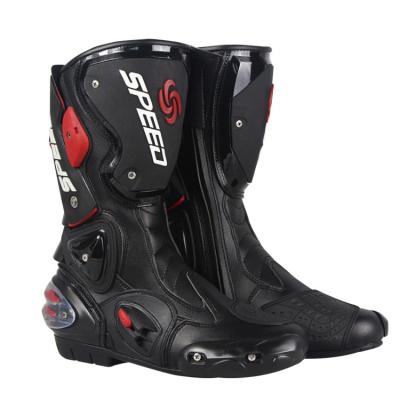 China Breathable PRO-BIKER Gear Road PU Leather Racing Motorcycle Boots for sale