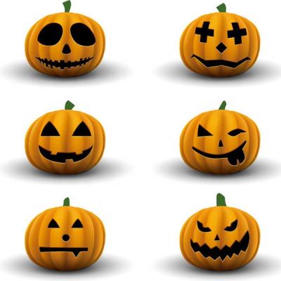 China And Funny Fiberglass Halloween Pumpkins Customized By Creative Sale For Park/Square Decoration for sale