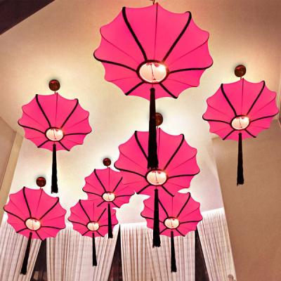 China Chinese lanterns of classic and elegant indoor decorative fabric for sale