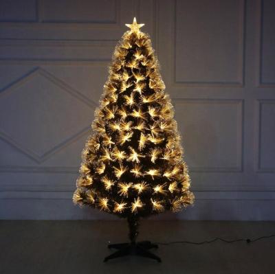 China Customized Popular Environmental Friendly 60-300cm Smart Dynamic Colorful Fiber Optic Christmas Tree Led Light Tree For Christmas Decoration On Sale for sale