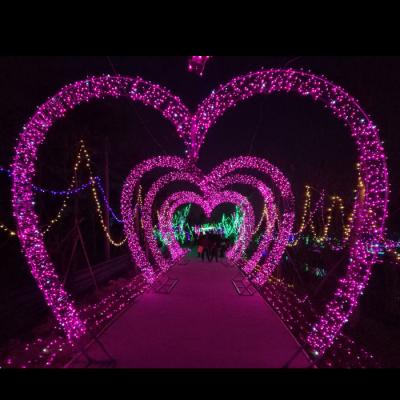 China Waterproof and amamzing heart-shaped LED arch lights for wedding decoration/wedding arch lights for sale