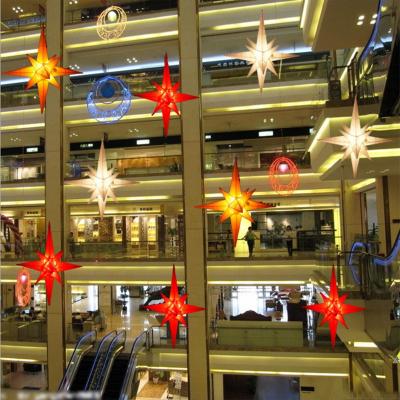 China Indoor and Outdoor Decorations Hot-selling LED Christmas Star Ornament for Shopping Mall Indoor Decoration for sale