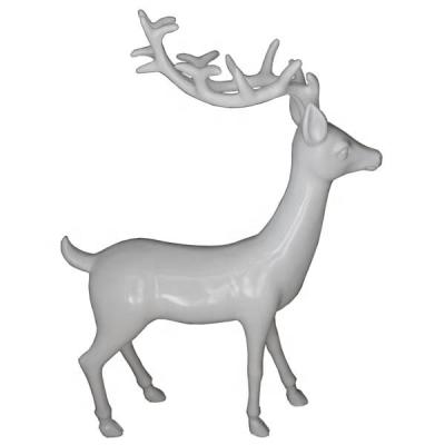 China New Design Europe Fiberglass High Quality Outdoor Decorative Christmas Decorations Fiberglass Christmas Decorations Deer Deer On Sale for sale