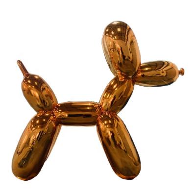 China Europe Nano Reflect Plating Large Fiberglass Balloon Dog Art Sculpture For Inoor Or Outdoor Display for sale