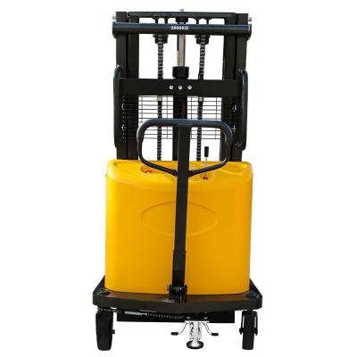 China Hotels Factory price new products semi Electric pallet stacker 1-2 ton SEMI-ELECTRIC STACKER on sale for sale