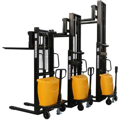 China Hotels Electric forklift 2 tons stacking car semi-electric small hydraulic automatic lifting for sale