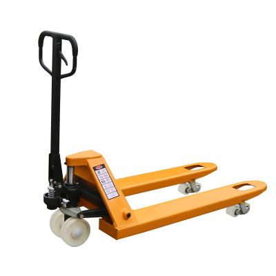 China Hotels Manual hydraulic transport car hydraulic pump 2.08m hand pallet manual pallet jack for sale