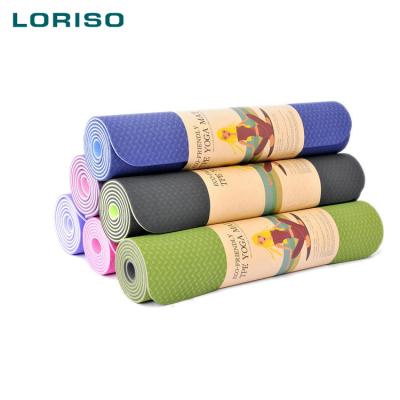 China Custom Double Color Double Layer Pilates Strip 7mm Esterilla Ginastica Kautschuk Yoga Mat Mat Yoga Mat Joga Mat for sale