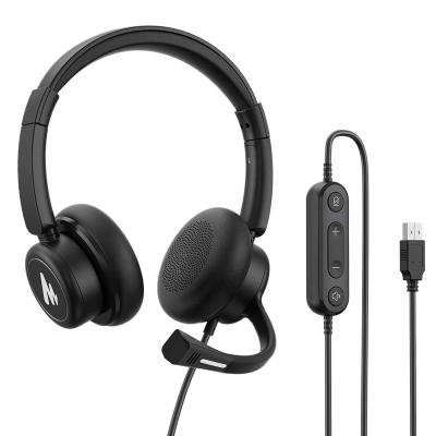 China Headband Maono Noise Canceling Headphones DJ Earphones USB Computer Call Center Headset Microphone Professional Stereo PC Gaming Headset for sale