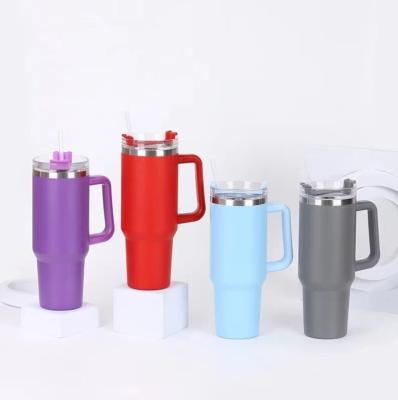 China PORTABLE Travel 304 stainless steel 40oz thermos cup, cups with lids and straws,Stanley version for sale