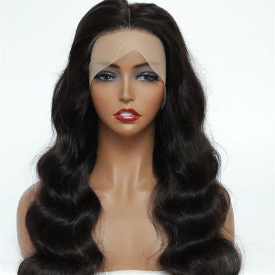 China Xuchang Hair Silky Straight Full Lace Wig Brazilian Wave Hair Swiss Lace 10~36 Inch Body Wave Wigs For Black Women for sale