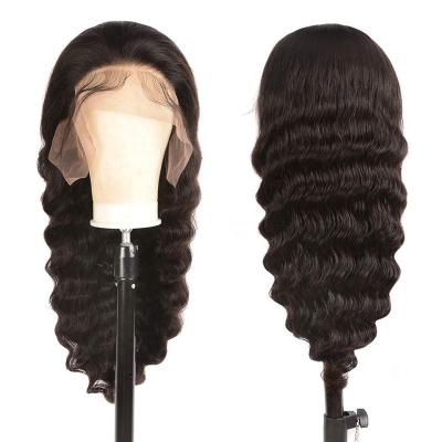 China 100% Silky Straight Virgin Human Hair Transparent Hd Curly Front Lace Wig Full Wave Competitive Price for sale