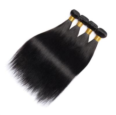 China Wholesale Natural Black Straight Wave Color Hair Extension Hair Bundles For Black Women for sale