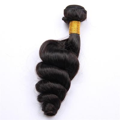 China High Quality Straight Wave Natural Color Loose Wave Hair Bundles, Unprocessed Raw Cuticle Aligned Virgin Hair Extension for sale