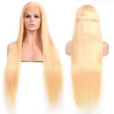 China Wholesale High Quality Silky Straight Wave Blonde Lace Front Human Lace 613 Blonde Wigs for sale