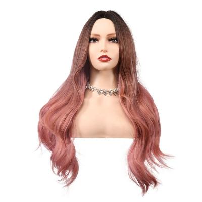 China Straight Lace Front Wig Wholesale Price Ombre Lace Front Human Hair Wigs Silky Straight Pink Swiss Brazilian Hair Wigs for sale