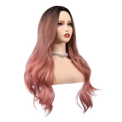 China Wholesale High Quality Silky Straight Wave Hair Ombre Pink Lace Front Wigs 100% for sale