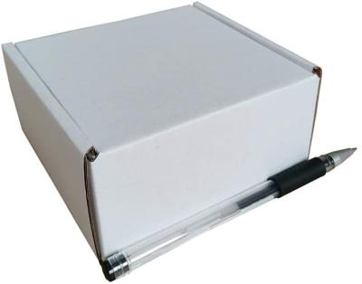 China Recycled Materials Mailing Box White Corrugated Cardboard Plain Pack Mailing Boxes for sale