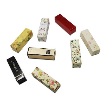 China Handmade Reusable DIY Makeup Organizer Tube Storage Boxes Lip Gloss Lipstick Empty Paper Packaging Packaging Boxes for sale