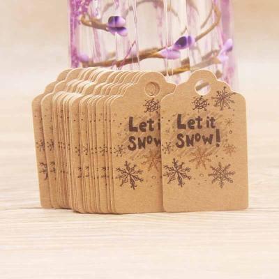 China 100Pcs Africa Paper Eco Friendly Gift Wrapping Tag Christmas Wrapping Paper Hang Tags for sale