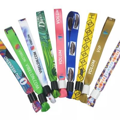 China High Quality Promotion Event Festival Wristbands / Woven Polyester Wristbands / Fabric Wrist Bands Customized for sale