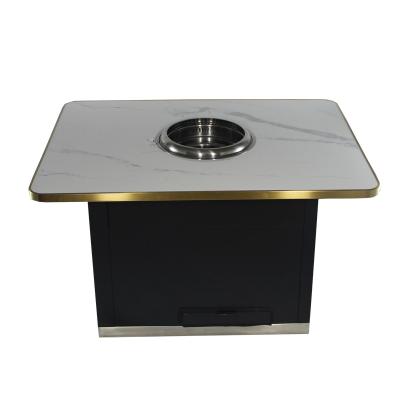 China Adjustable Height Cheap Factories Use BBQ Table Smokeless Korean Restaurants for sale