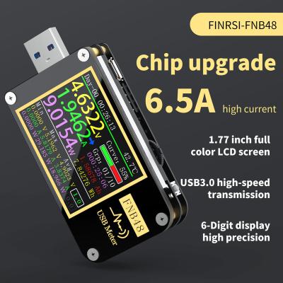 China PD FNB48 QC4+PD3.0 Trigger Voltmeter Ammeter Current and Voltmeter USB Tester 2.0 PPS Protocol Capacitance Fast Charging Test FNB48 for sale