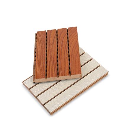 China High Density 18mm Acoustic Decorative Wooden Soundproof Timber Panel Wall Panel Acoustic Wall Panel for sale