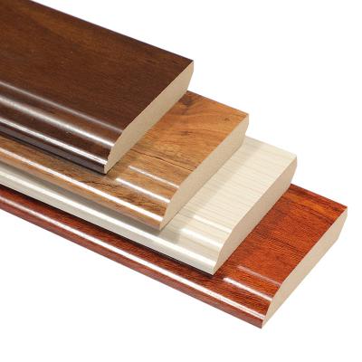 China Modern Wall Skirting Line Different Types Of Boards Cover Compound WPC Skirting Boards for sale