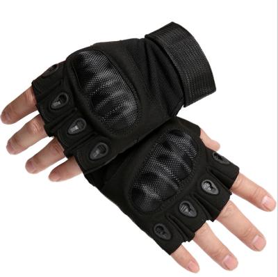 China Half Finger/Outdoor Sports Tactical Gear Half Finger Fingerless Warm Hard Gloves Shooting Tactical Military Gloves for sale