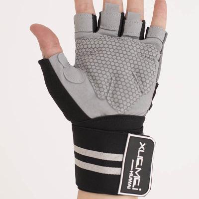 China Direct selling half finger gloves manufacturer thickened non-slip half finger gloves men and women fitness gloves for outdoor cycling for sale