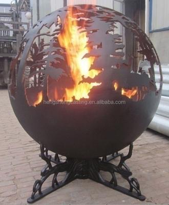 China Stocked Steel Globe Fire Mine Fire Mine Bowl Customize Fire Mine Globe for sale