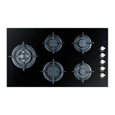 China Electric Cooking Hob 5 Burner Gas Stove Electronic Automatic Ignition Electronic Auto Ignition Smart Element for sale