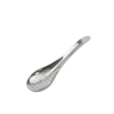 China Viable Manual Stainless Steel Ginger Garlic Grater Slicer With Spoon Shape for sale