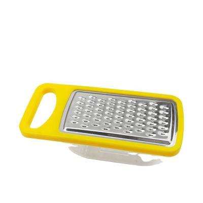 China Stainless Steel Viable Manual Cheese Grater Food Box Vegetable Grater With Container for sale