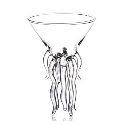 China Stocked Hot Selling High Quality Octopus Fancy Glass Cups Coular For Bar for sale